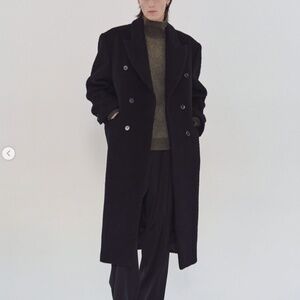 MMIC Noir Wool Coat (Seoul Designer)